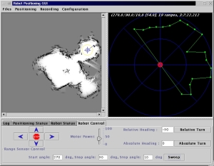 Positioning GUI