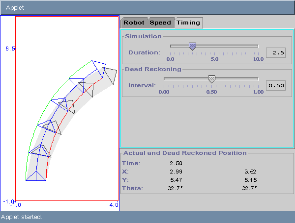 Motion Applet Screen Capture